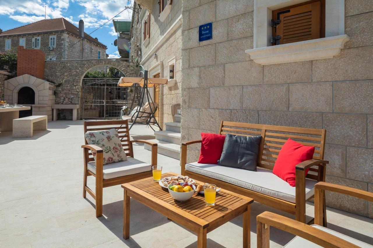Luxury Stone Villa Nevija 2022 Private Villa Milna  Exterior photo